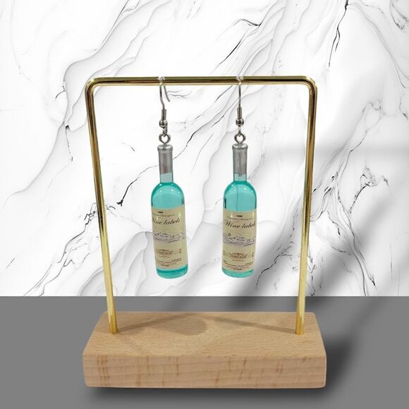 🍷Wine Bottle Earrings🍷 (2-A007) - Picture 3 of 6